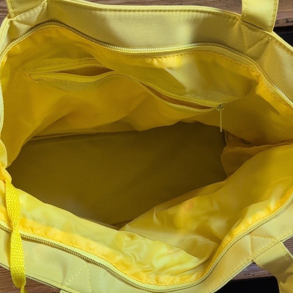 Yellow Daisy Tote Bag with Coin Pouch - Picture 9 of 11